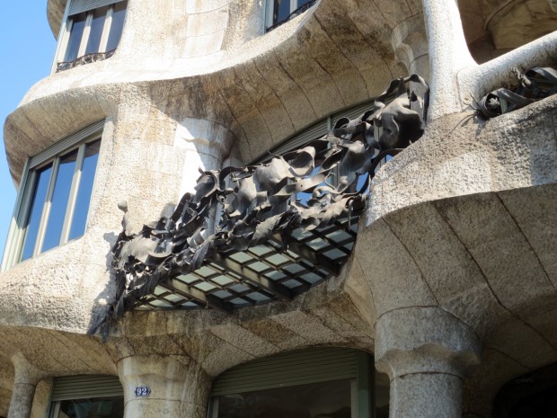 The balconies were amazing. It looked like... organic scrap metal...