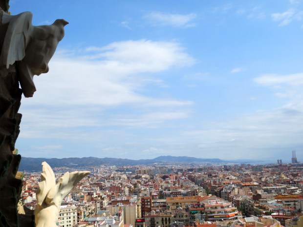View from the top of La Sagrada Familia