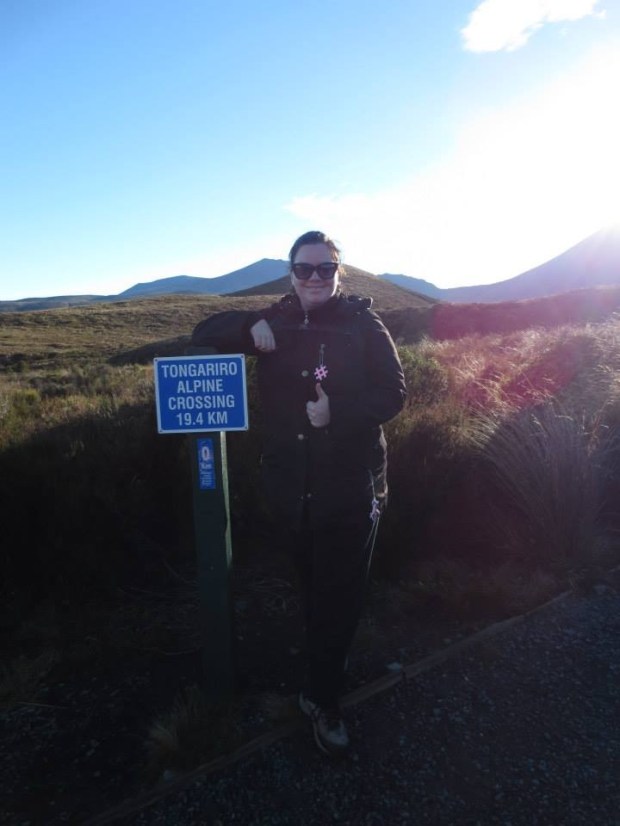 At the start of the trek. It's all about the attiude ;-)