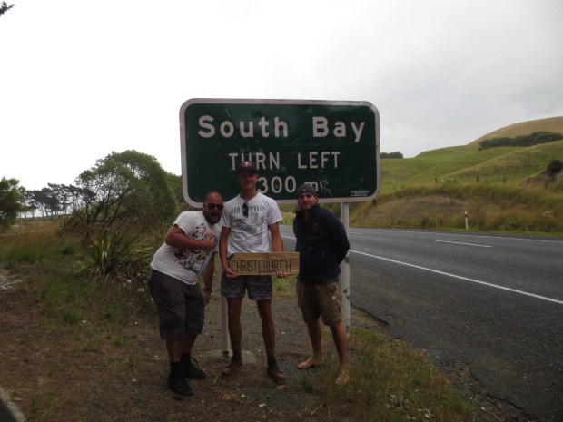 Picking up hitchhikers Stefan, Valentine & Paul from Germay. Meeting new people - woop!