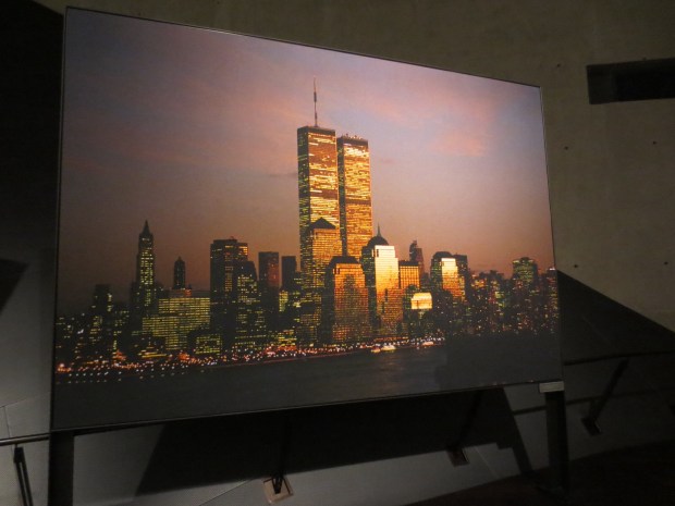 The twin towers before impact