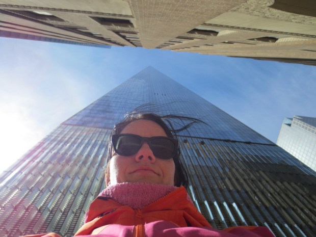 Mandatory picture of onself with a skyscraper...