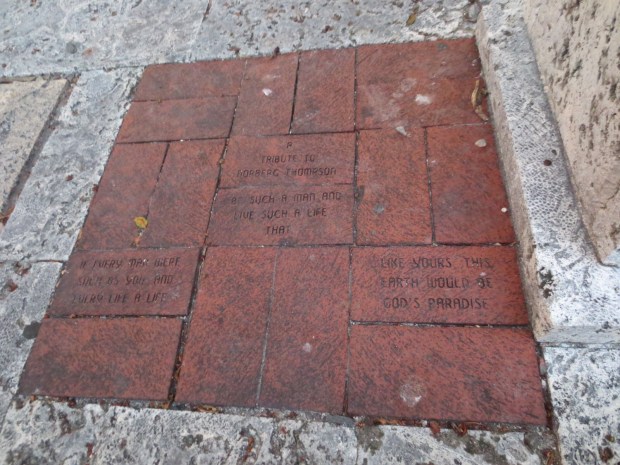 Found a "park" thing commemorating the founders and various important citizens