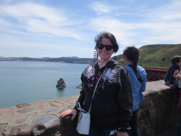 What happens when you get a random (but dying to be helpful) Asian tourist to take a picture of "you and the Golden Gate Bridge"