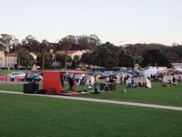 We stumbled upon a very chilled out festival crowd