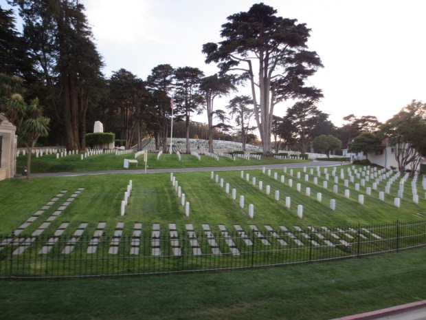On of SF's two cemeteries, reminded me of Arlington