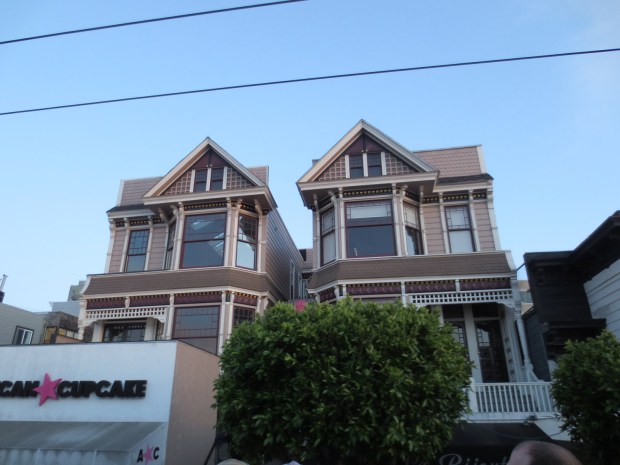 According to "legend" a man built these two identical houses for his two daughters, so they would stay close to him after they got married. After he gave them the houses as a wedding present, they each sold their house and moved away... Bitches...