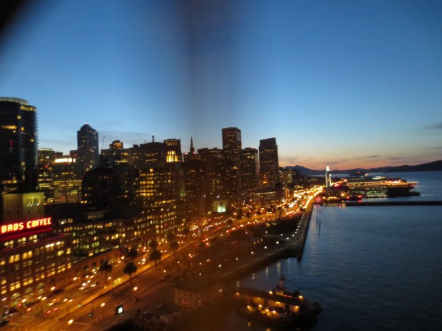 Crossing the bridge... and the picture is nowhere near doing the sight justice