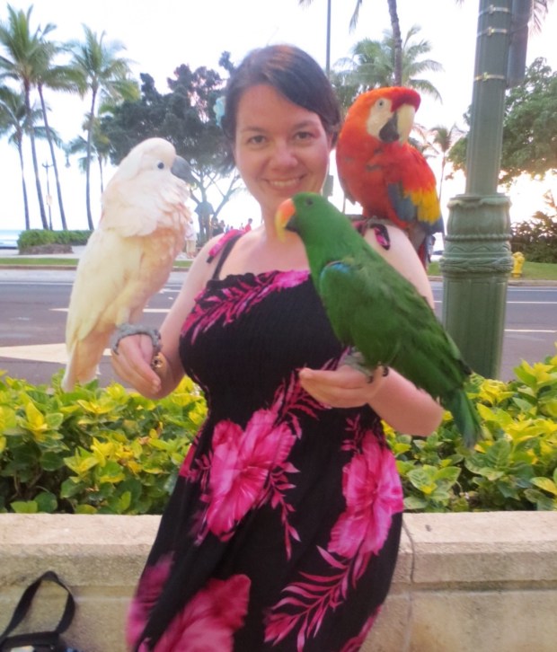 And when I got back to Waikiki, changed in to my summer dress, walked out... And this happened...