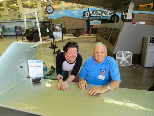 Me with Dick Girocco, a Pearl harbour survivor.