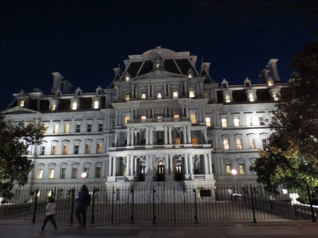 Ok... I have to admit, I don't remember what this building was, but it was right next to the White House and it was HUGE. Google it, my internet is bad.