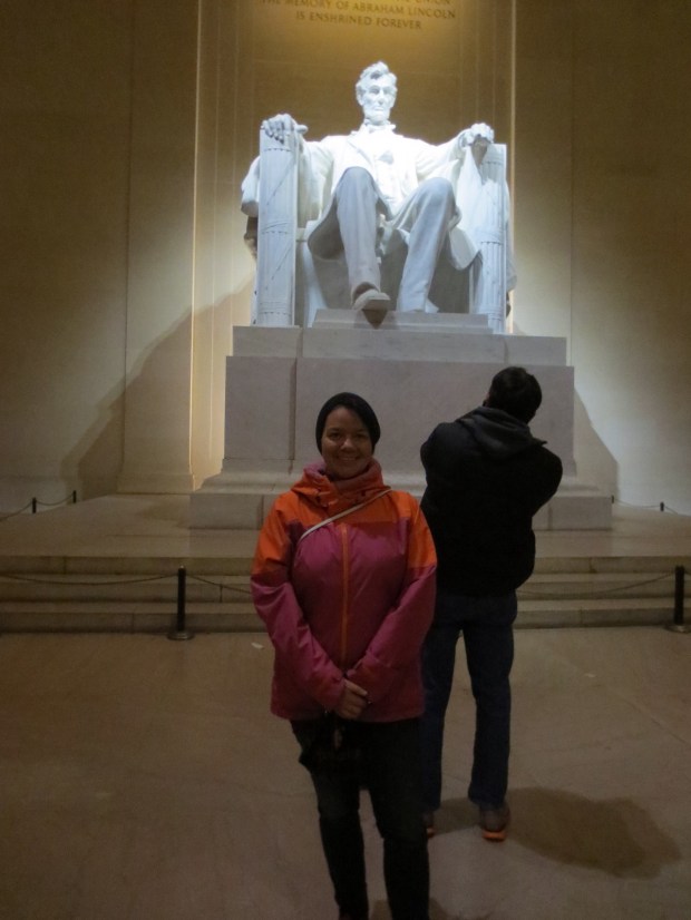 Inside the Lincoln Memorial