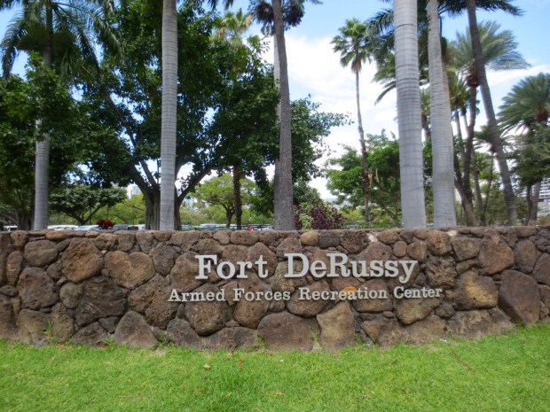 The US Military owns the grounds and the surrounding park