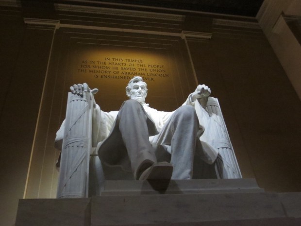 Honest Abe himself (this statue is enormous!)