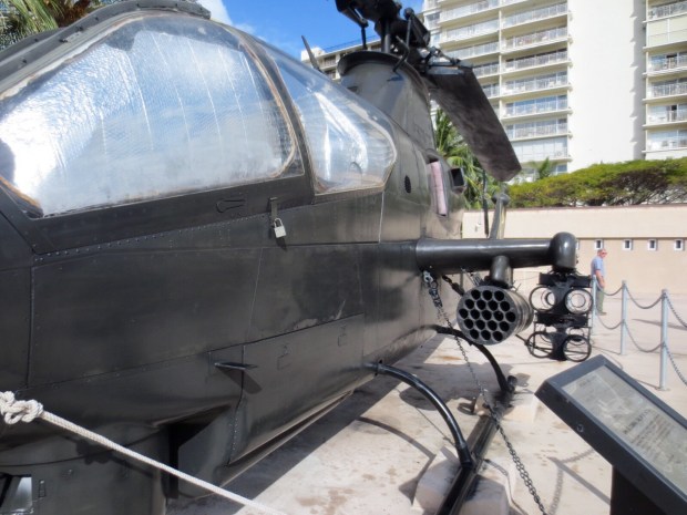 The AH-1S Cobra - first US Army helicopter designed to perform attack missions.