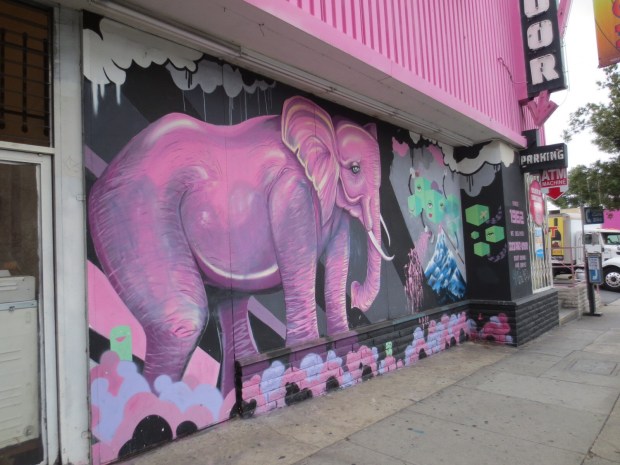 Street art on Hollywood Blvd.