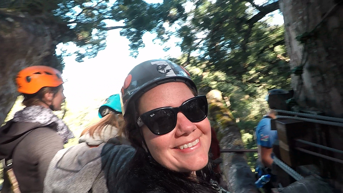 Me, hoping not to fall down