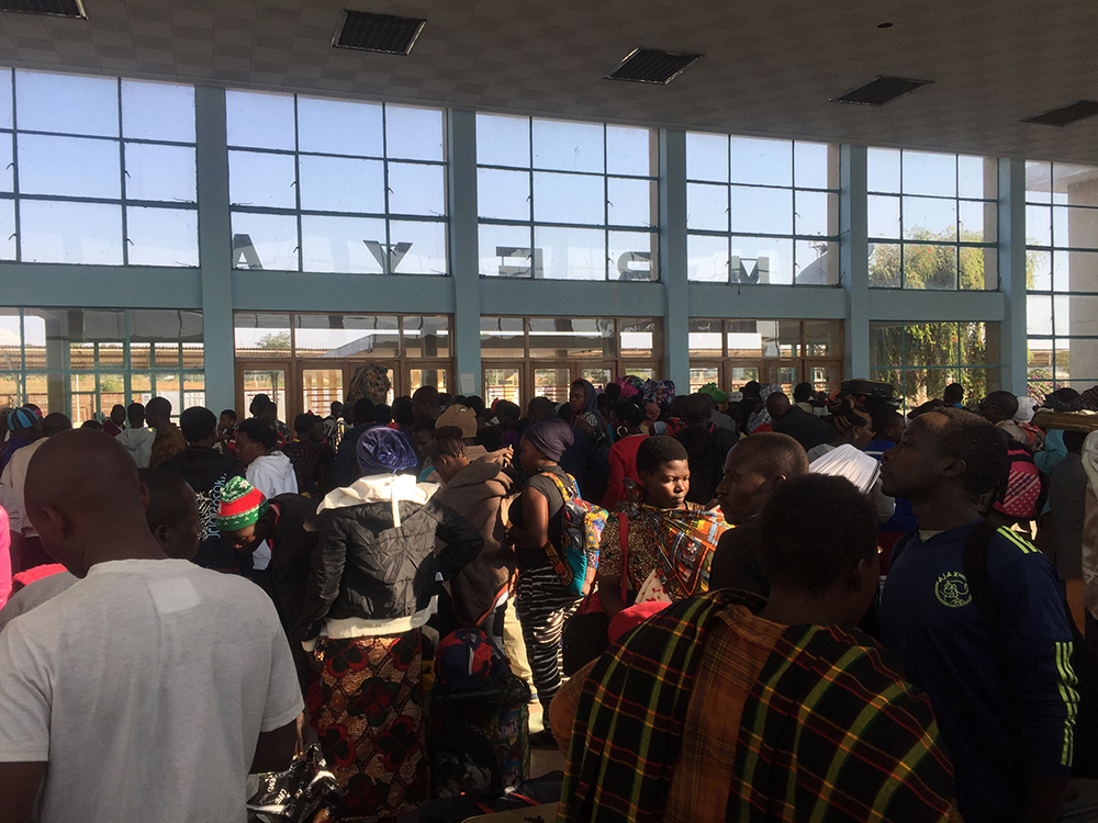 Waiting for the train...