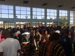 Waiting for the train...