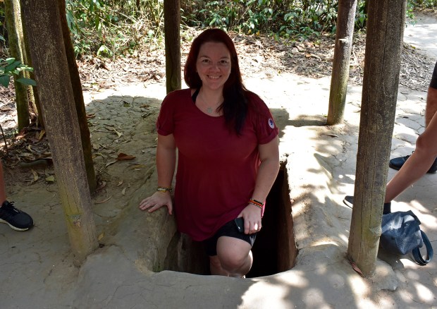 Cu Chi tunnels, Vietnam - One year travelling