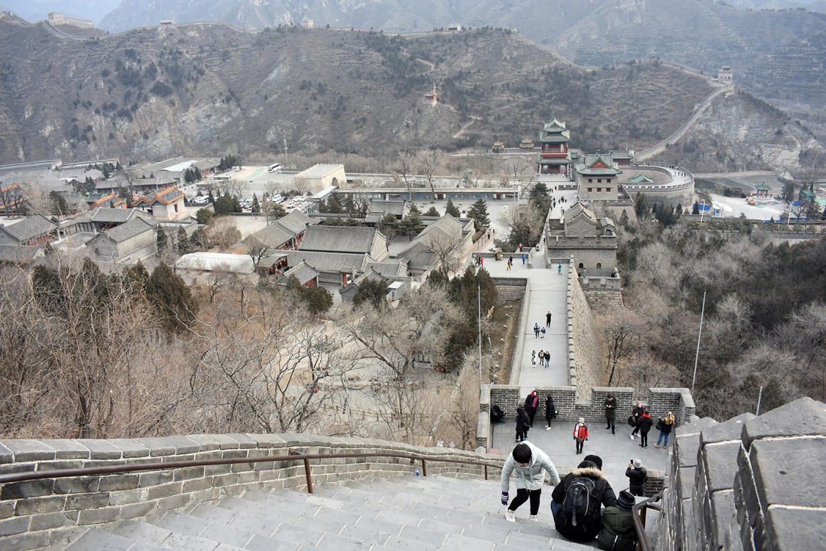 First part of the climb