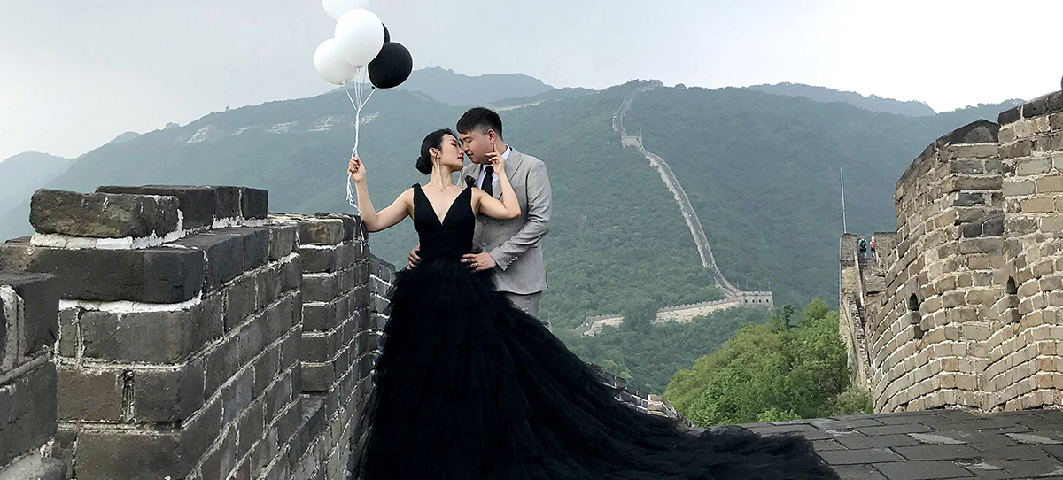 Wedding shoot at the Great Wall