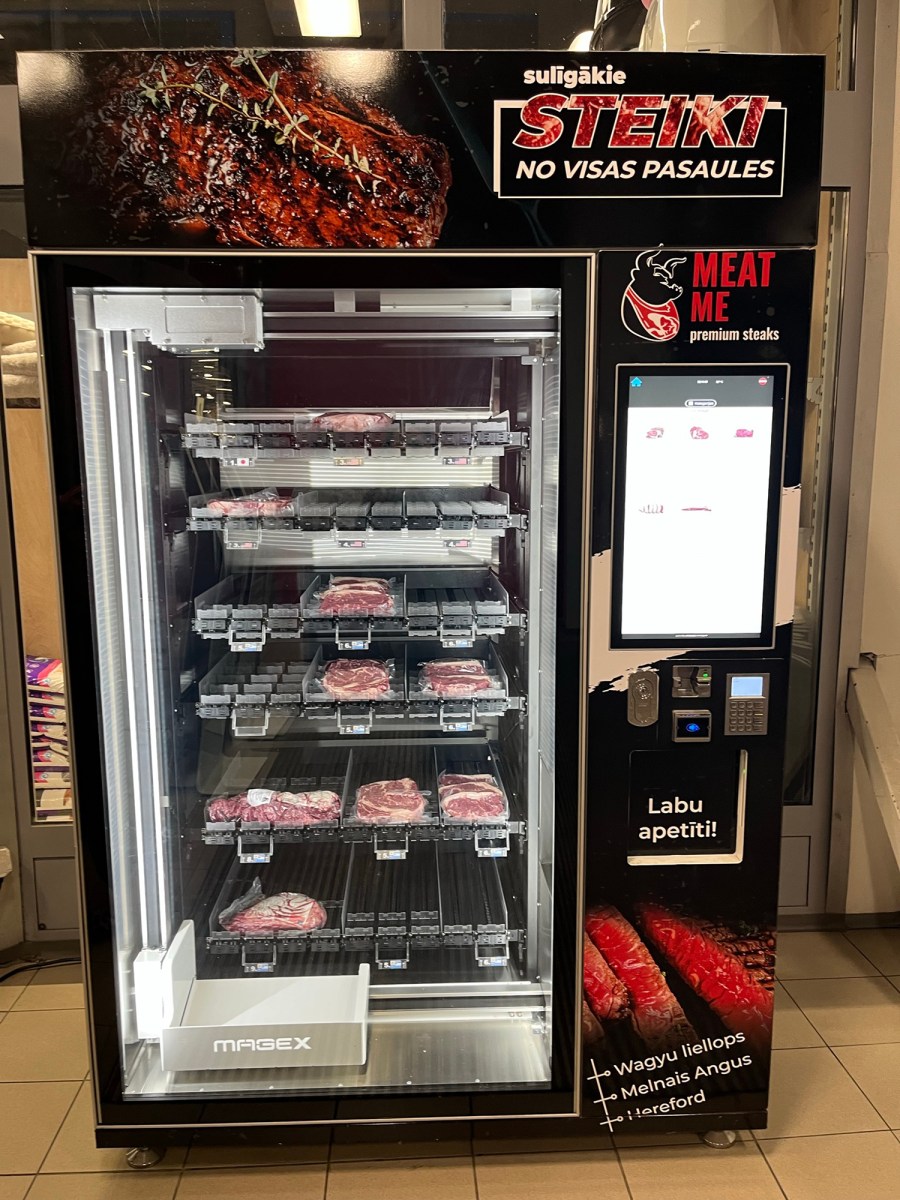 Steak vending machine...